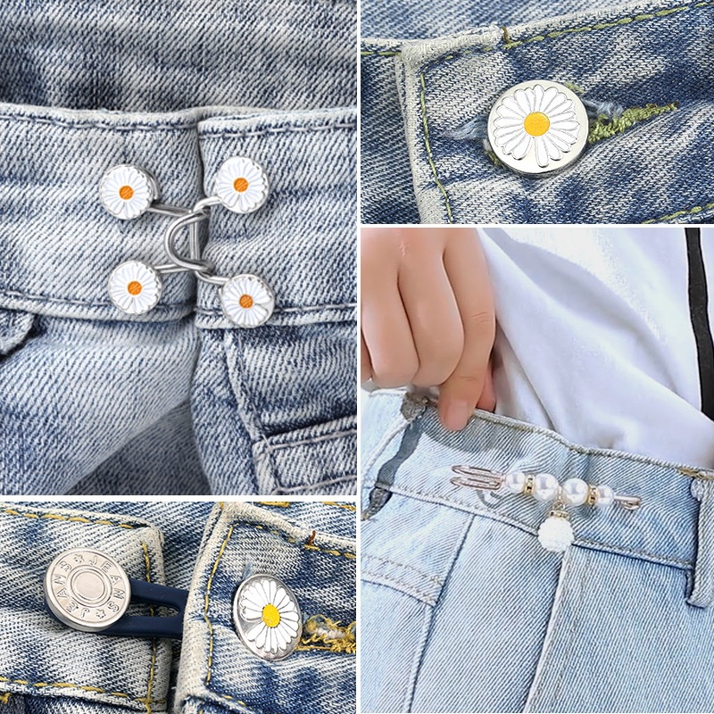 Nút Kim Loại Có Thể Điều Chỉnh Cho Quần Jean/ Jean/ denim/ Thắt Lưng Điều Chỉnh Được