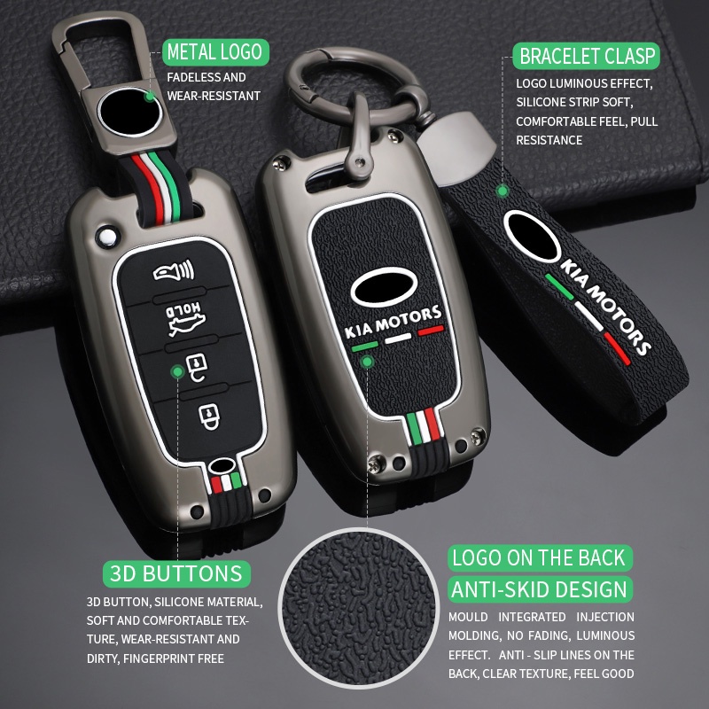 Vỏ Bảo Vệ Chìa Khóa Xe Hơi Hyundai Solaris HB20 Veloster SR IX35 Accent Elantra i30 KIA RIO Forte K2 K3 K5 Sportage 3 4 Nút