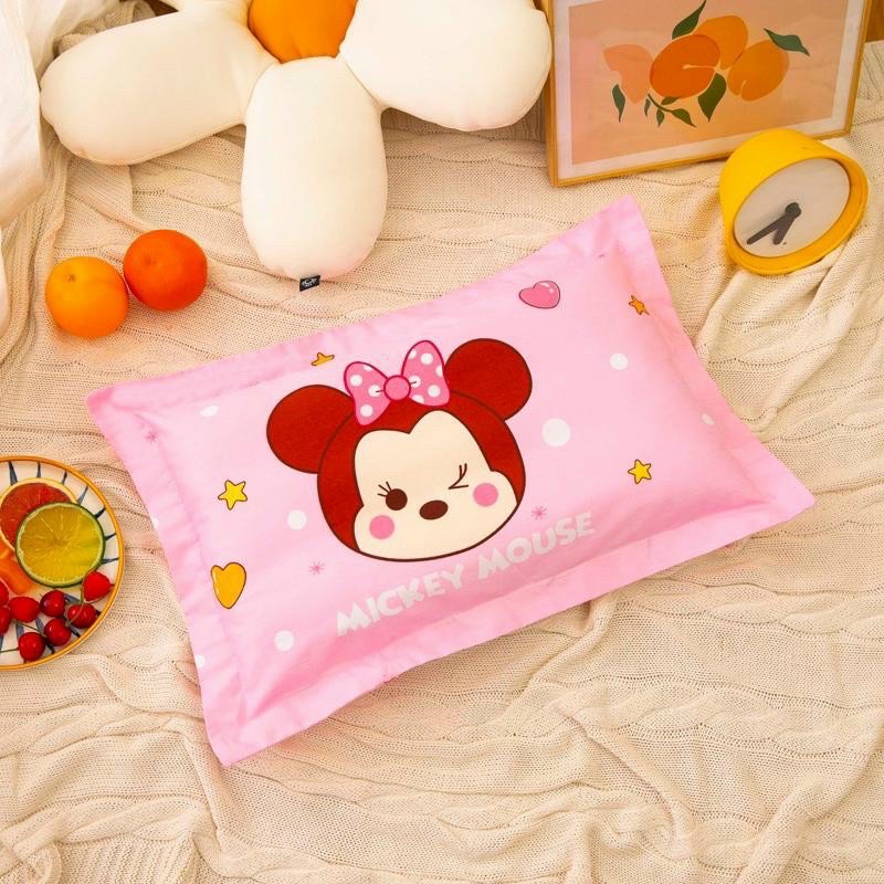 Gối năm cho bé, gối trẻ em size 30x50cm chất liệu cotton 100% thấm mồ hôi, bông cực êm tạo cảm giác thoải mái khi ngủ