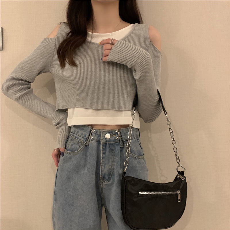 Áo Len Nữ Dài Tay Cổ Tròn Thời Trang Hàn Mới