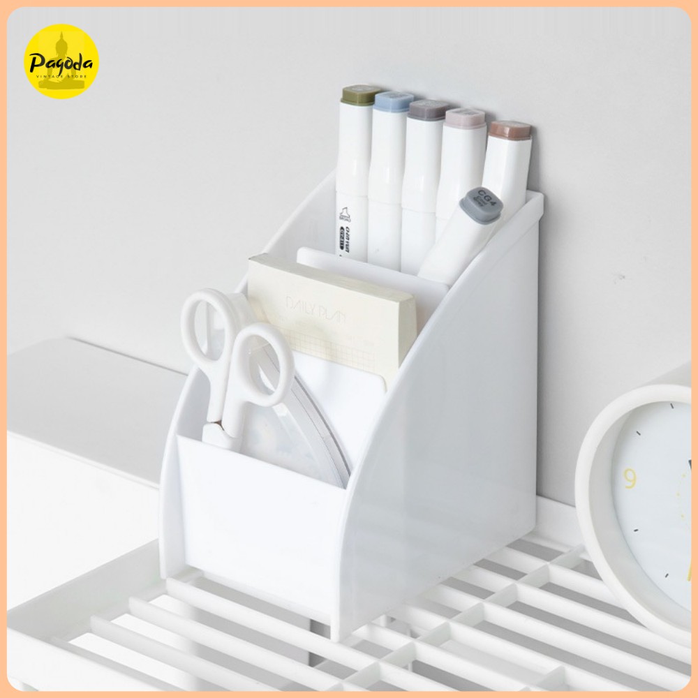 (SP mới) Hộp đựng đồ dùng trang điểm, học tập 3 ngăn =&gt; Follow shop để nhận mã giảm giá