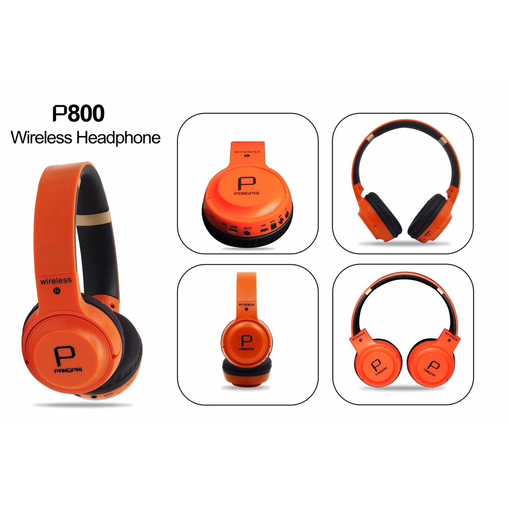 Tai nghe bluetooth chụp tai có mic pangpai p800 / P88 version 4.2 có khe cắm thẻ nhớ - Âm Thanh Đỉnh Cao -dc2983 | BigBuy360 - bigbuy360.vn