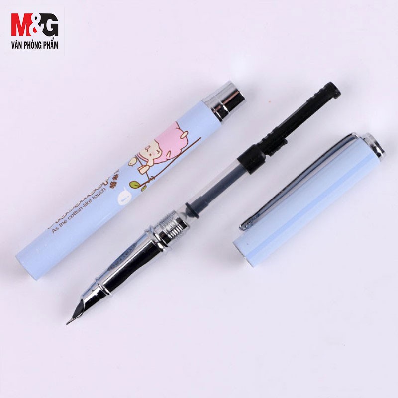 Bút máy ngòi trơn M&amp;G AFP45601 - Thân bút hình thú nhiều màu