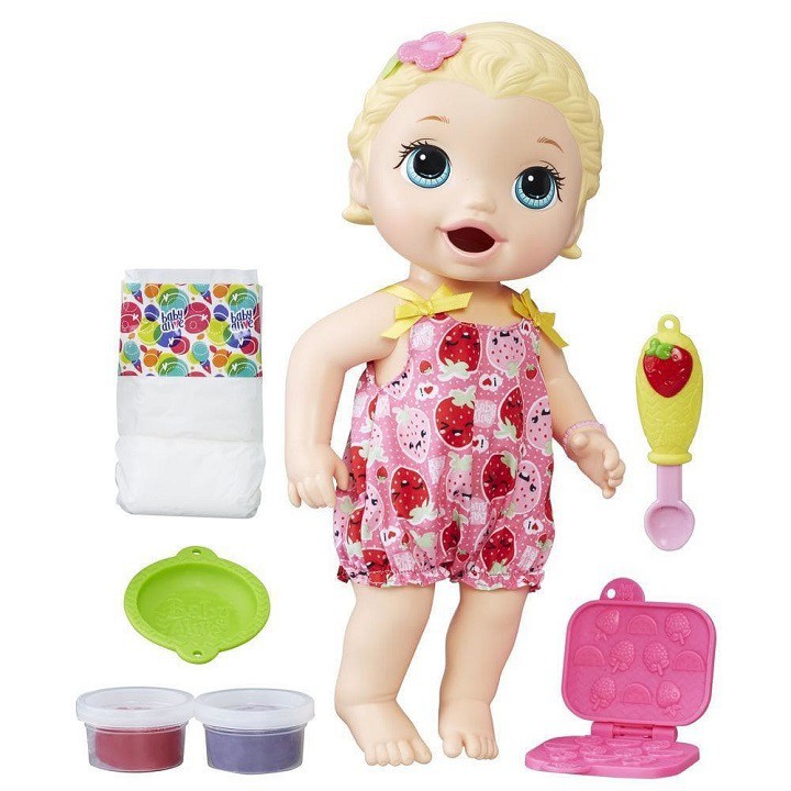 Búp bê Baby Alive bé Lily tập ăn dặm