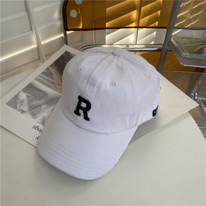 Mũ bóng chày thêu chữ R hợp thời trang