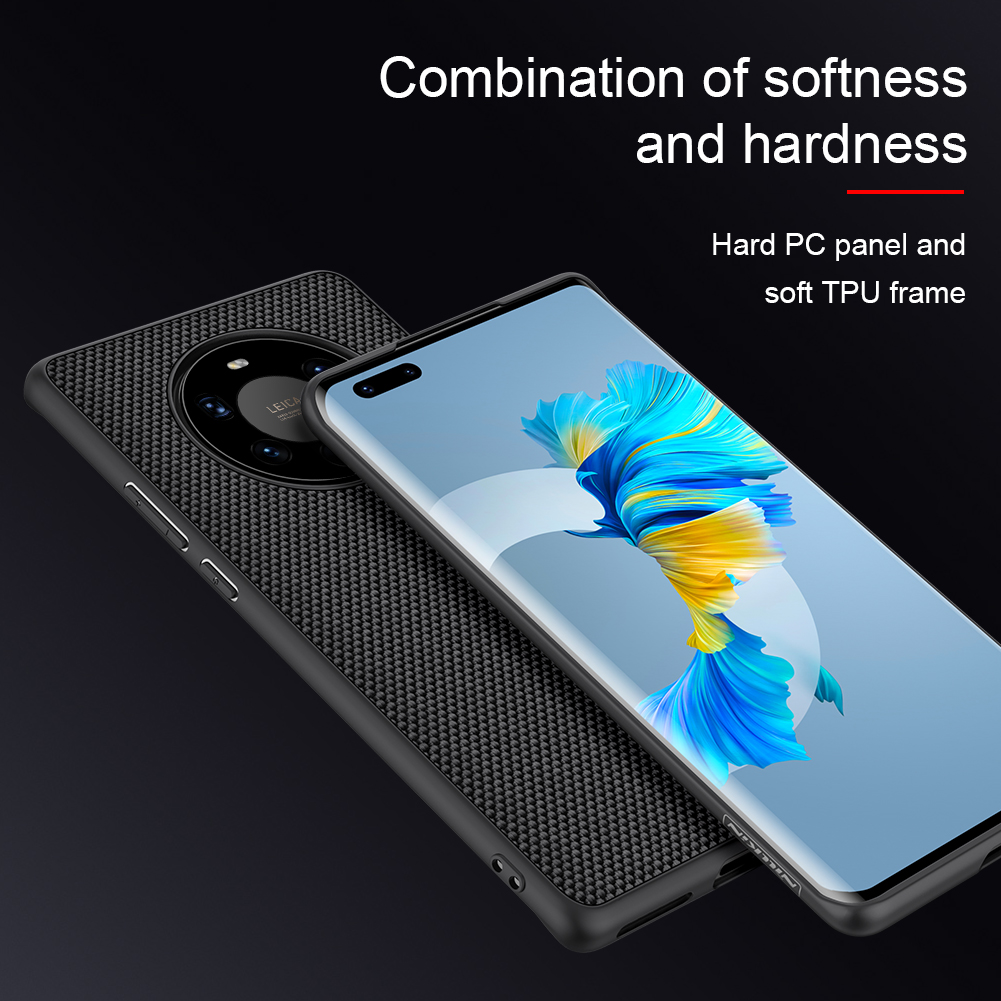 Ốp Điện Thoại Nillkin Cho Huawei Mate 40 Pro+/Mate 40 Pro Plus 5G Siêu Mỏng Chống Trượt Bằng TPU + PC Với Sợi Nylon Nhẹ