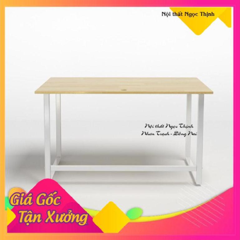 Miễn phí ship Bàn Rec-F chân trắng 120x60 Nội Thất Ngọc Thịnh