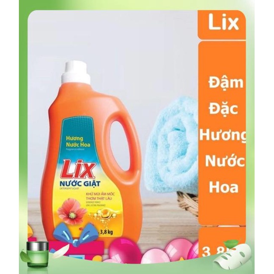 Nước giặt Lix Can 3,6 kg