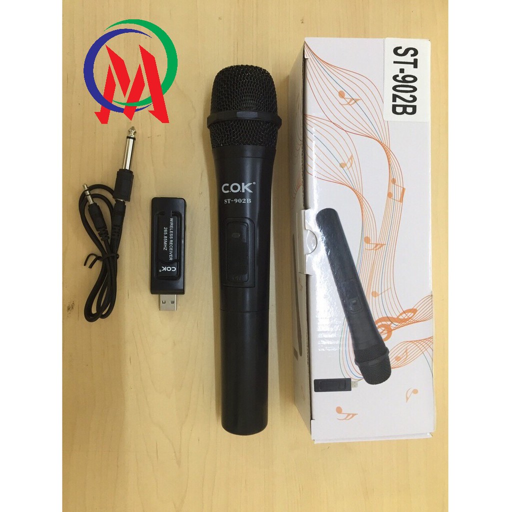 [Hàng hót giá rẻ] Mic karaoke đa năng ST-902B bluetooth không dây, hát siêu hay, thích hợp mọi âmly