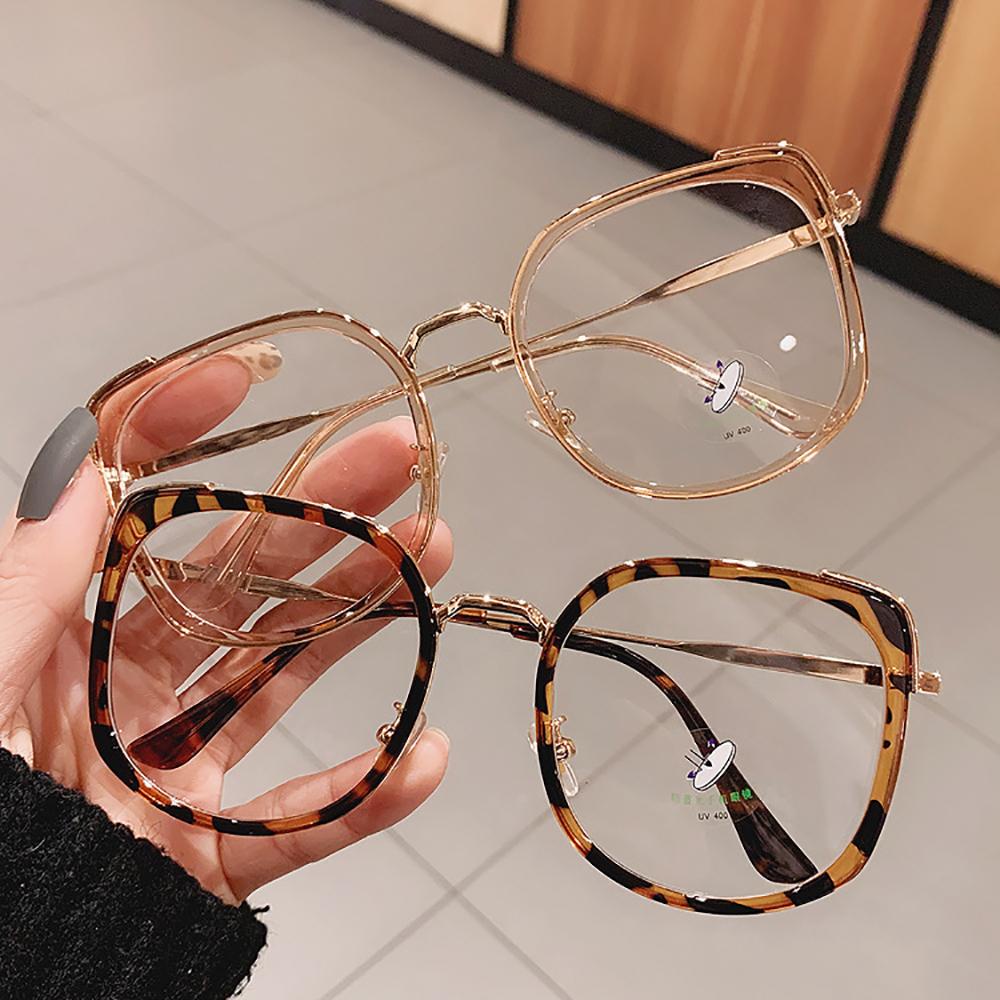 LILYES Mắt Kính Gọng Nhựa Trong Suốt Chống Ánh Sáng Xanh Phong Cách Retro Hàn Quốc Cho Nữ