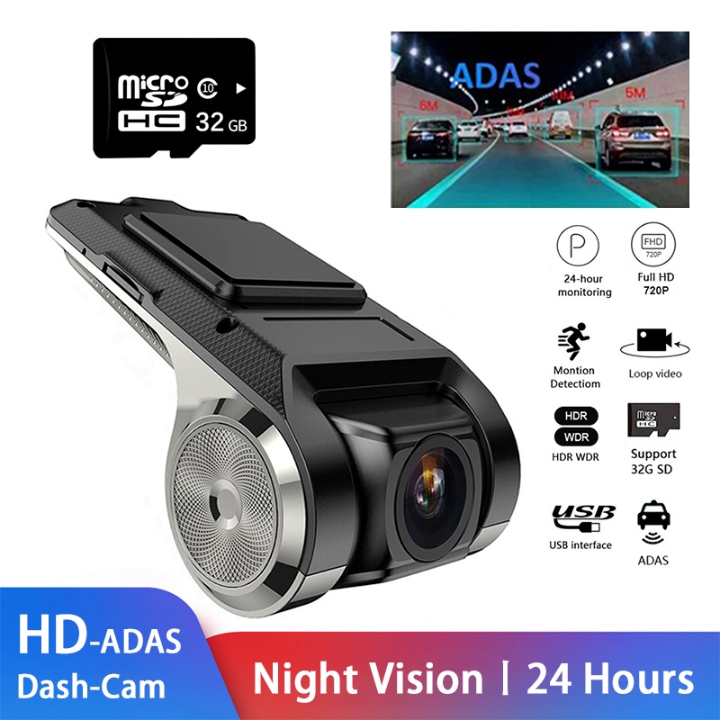 Camera Hành Trình Xe Hơi Full HD 1080P Hỗ Trợ Quay Đêm