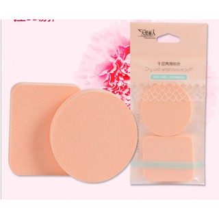 Combo 2 miếng bông Tán kem nền trang điểm siêu mềm siêu mịn pk135