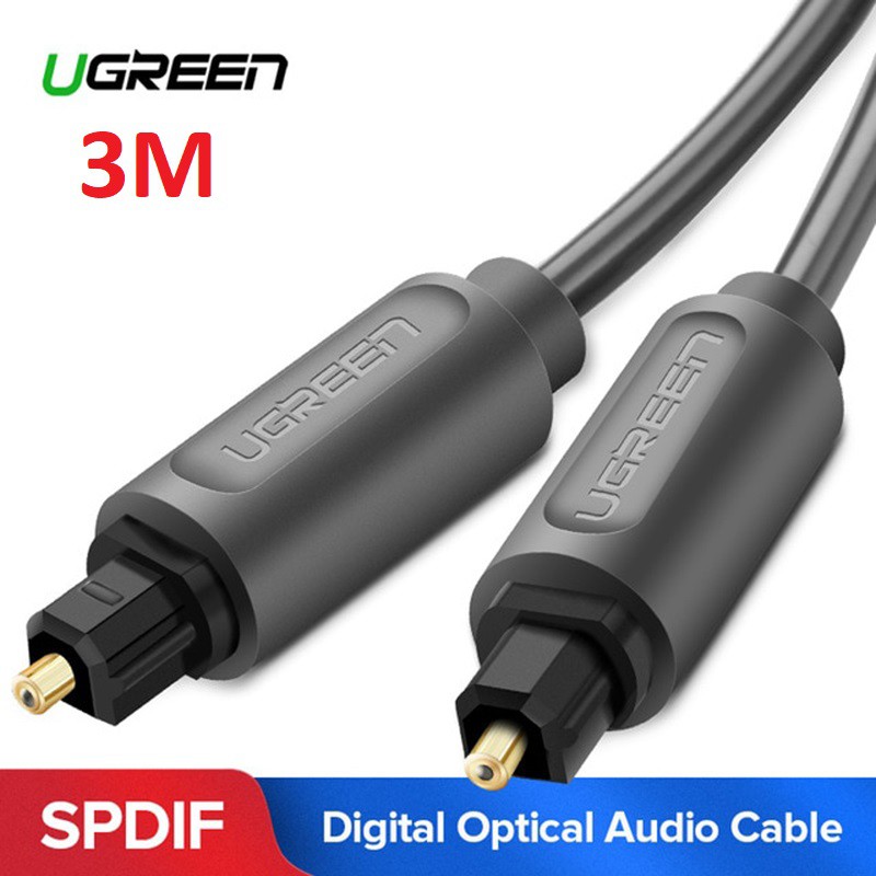 Dây audio quang Optical 1-3m cao cấp Ugreen - hàng chính hãng