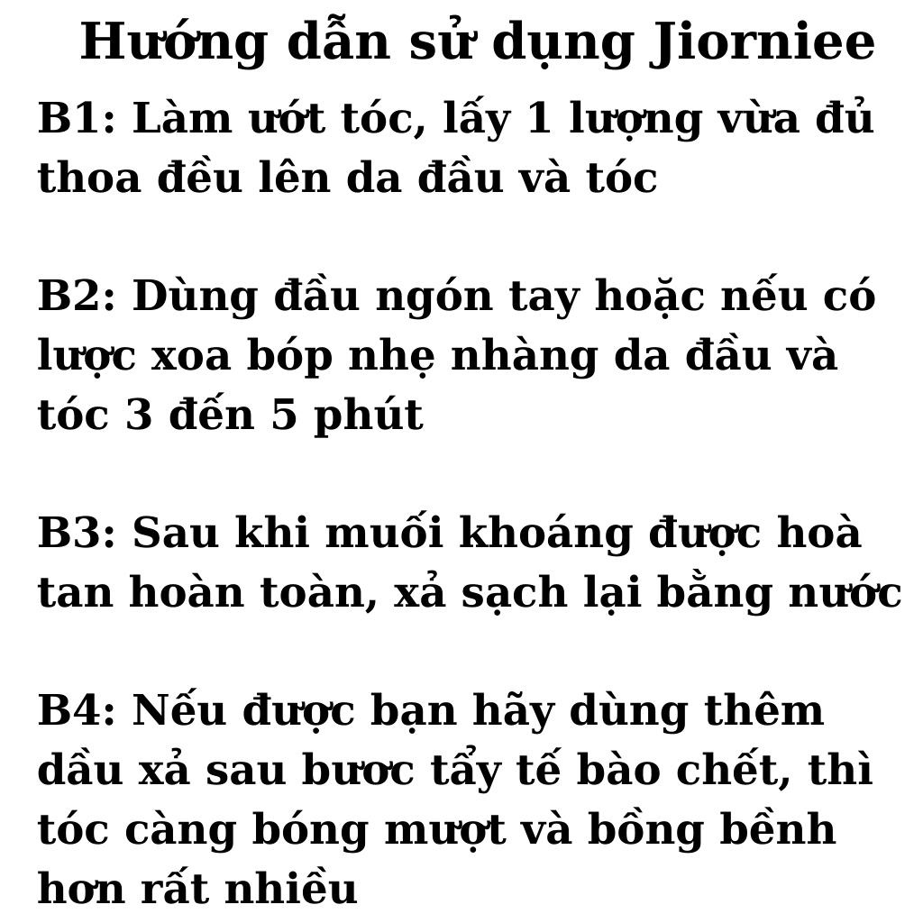 Jiorniee Tẩy Tế Bào Chết Da Đầu Muối Biển Nội Địa Trung Làm Sạch Gàu Dầu Gội Tóc Bết Ngứa Đầu Chăm Sóc Tóc SHOP 9999