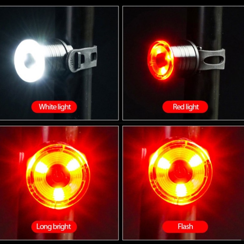 Đèn Led Cảnh Báo An Toàn Gắn Trước Và Sau Xe Đạp Chống Thấm Nước