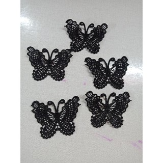 Bướm ren trang trí váy áo( sét 5 con)