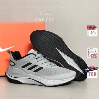 Giày Sneaker Nam Nữ Adidas Alphamagma Xám Vạch Đen
