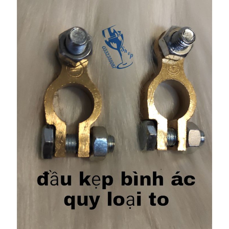 đầu bọp - đầu kẹp bình ác quy cỡ to ( 1 bộ âm + dương)