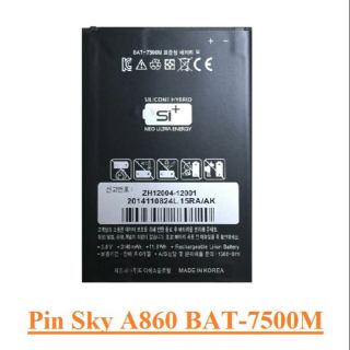 Pin điện thoại sky A860 BAT-7500M xịn mới 100% _ BH 2 tháng