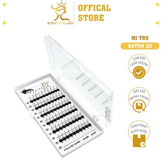 Mi Khay Fan Sẵn Trụ Katun 5D Lông Chồn ROYAL EYELASH / Cong CC