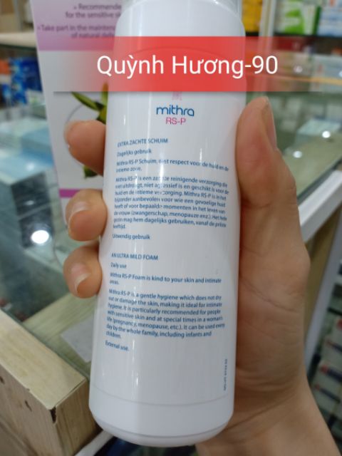 MITHRA FEMININE 150ml ( mẫu mới ) bọt vệ sinh cao cấp nhập khẩu từ Châu Âu