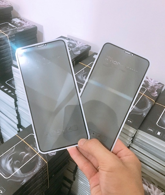 Kính cường lực chống nhìn trộm, kính chống trầy xước va đập full màn hình cho Iphone - Blue Store