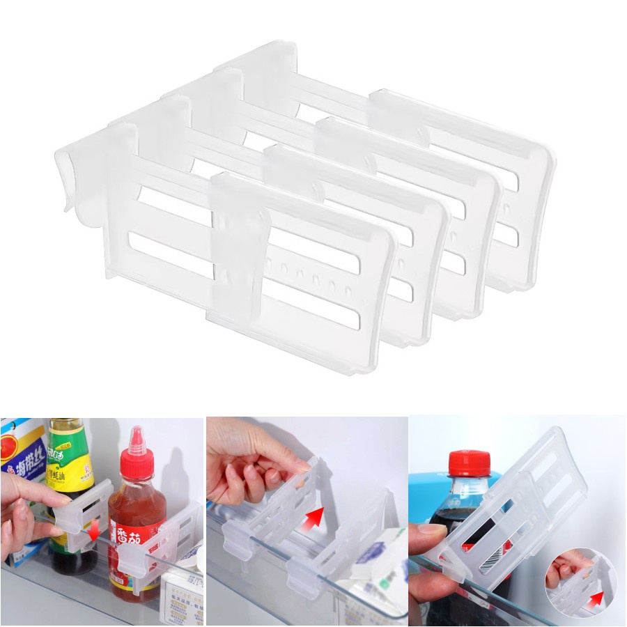 1 Tấm Chia Ngăn Tủ Lạnh Có Thể Mở Rộng Tiện Lợi