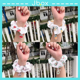 Dây buộc tóc scrunchies vải FRUITY CHARM xinh CT112