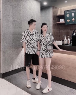 Áo sơ mi đôi cổ vest