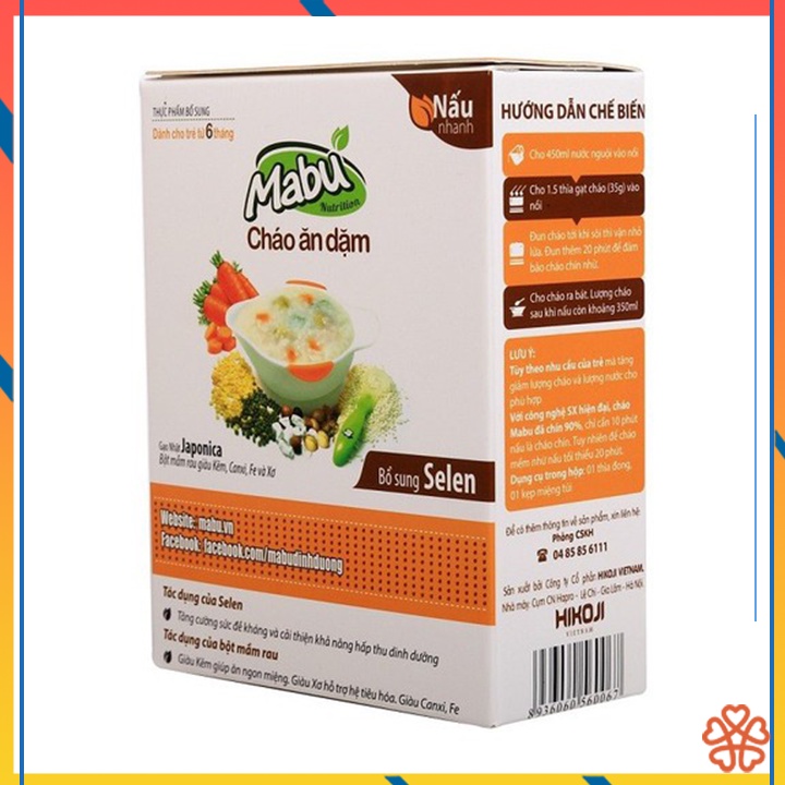 Cháo ăn dặm Mabu số 1 hạt vỡ (400g)