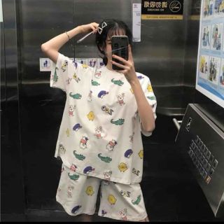 BỘ ĐỒ NỮ - ĐỒ BỘ NỮ MẶC NHÀ CHẤT COTTON IN 3D SIÊU CUTE