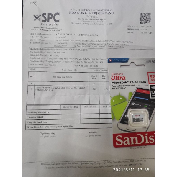 Thẻ Nhớ SanDisk Ultra MicroSD Dung Lượng 32GB tốc độ cao 100MB/s Class 10 UHS-1 - Hàng Chính Hãng - Minh Tins Shop