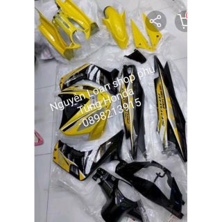 YAMAHA - FULL DÀN ÁO CHO XE  EXCITER ĐỜI 2010 MÀU VÀNG đen