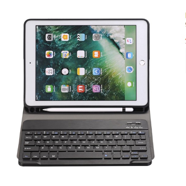 Bao da bàn phím Bluetooth iPad Pro 11 2020/ Gen 7 Gen 8 Pro 10.5/ Gen 6 17,18, 9.7, Air 3, Air 2, AirLưng Dẻo Có kay Bút | BigBuy360 - bigbuy360.vn