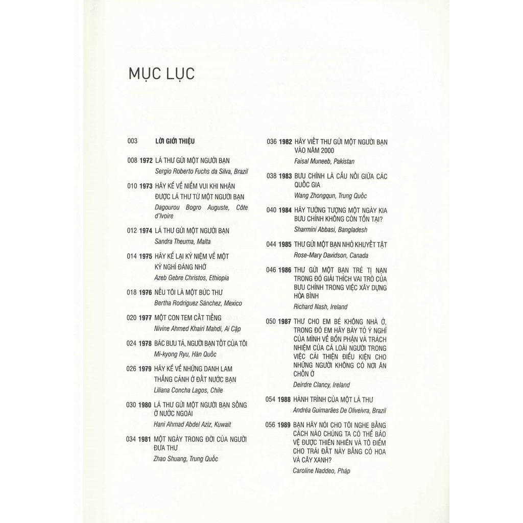 Sách - Các Bức Thư Hay Nhất Thế Giới - Kỷ Niệm 50 Năm Cuộc Thi Viết Thư Quốc Tế UPU (1971-2021)