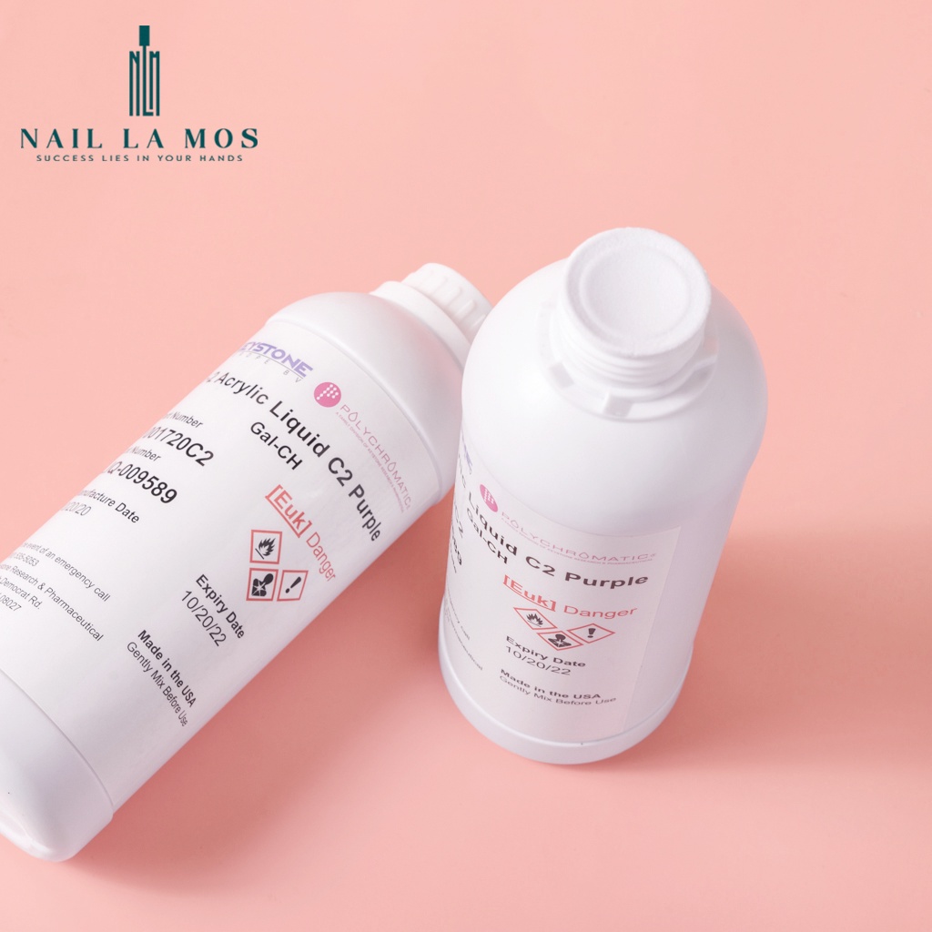 Dung dịch tím đắp bột nặn hoa Keystone chính hãng nhập khẩu từ Mỹ - không kén bột, giúp bột dẻo, lâu khô (1000ml)