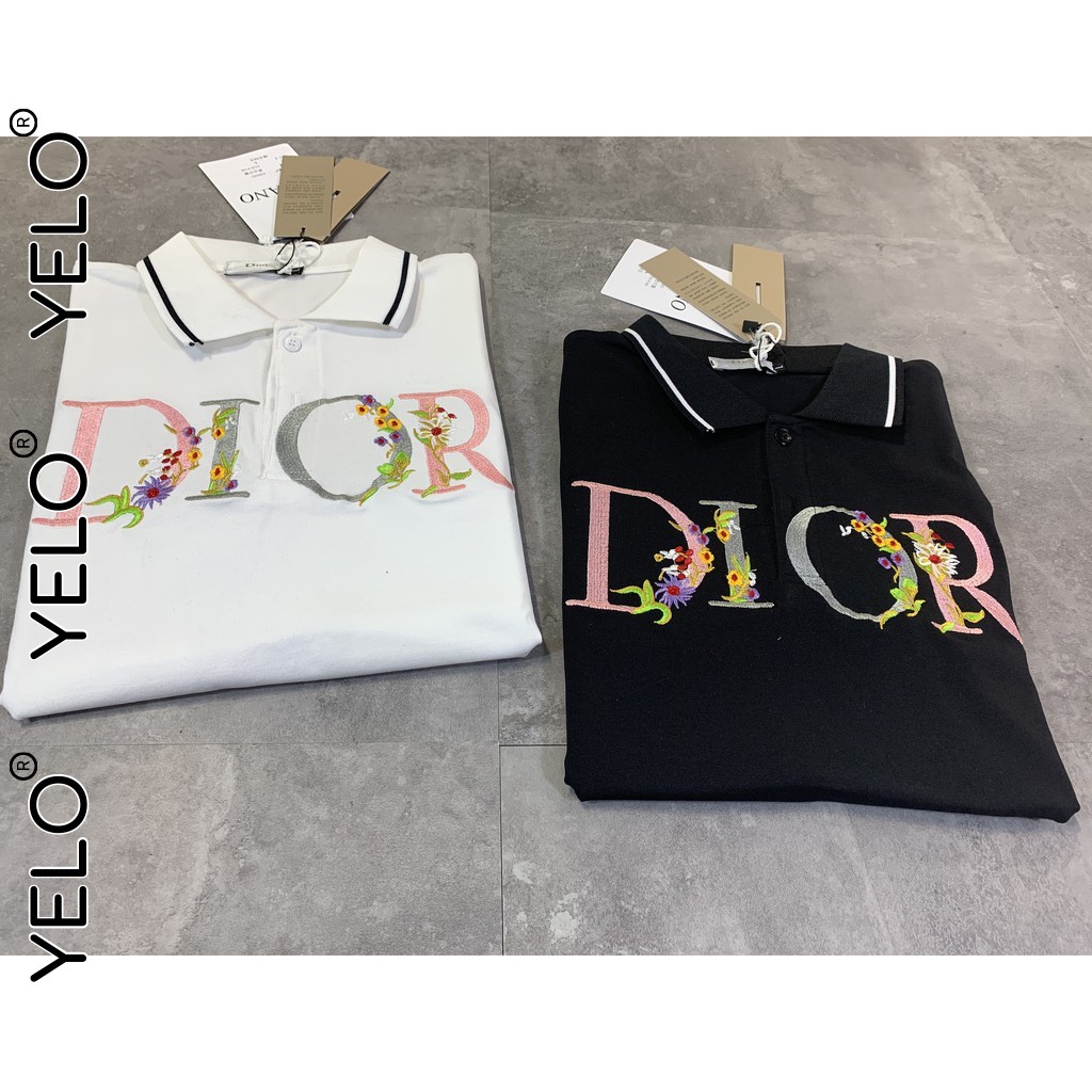 Áo Thun Có Cổ, Áo Phông Polo Nam In Chữ Phối Hoa Độc Lạ Chất Liệu Cotton Thời Trang Thoáng Mát YELO- AC82 | BigBuy360 - bigbuy360.vn