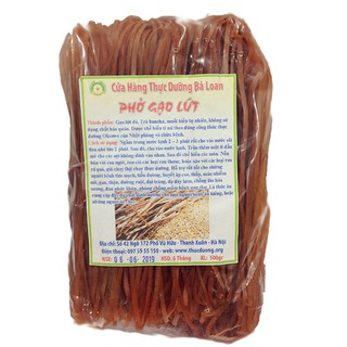 Phở gạo lứt đỏ thực dưỡng Bà Loan date mới dành cho bếp ăn thực dưỡng Zjnmart