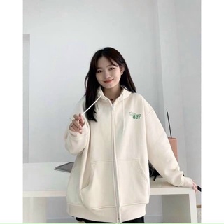 Áo khoác hoodie nỉ dây kéo form rộng hình con bướm Ulzzang (ẢNH THẬT) J03