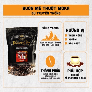 Cà Phê Rang Xay Buôn Mê Thuột MoKa 500g thơm đậm, vị béo vừa phải, hương vị cà phê truyền thống Phương Vy Coffee