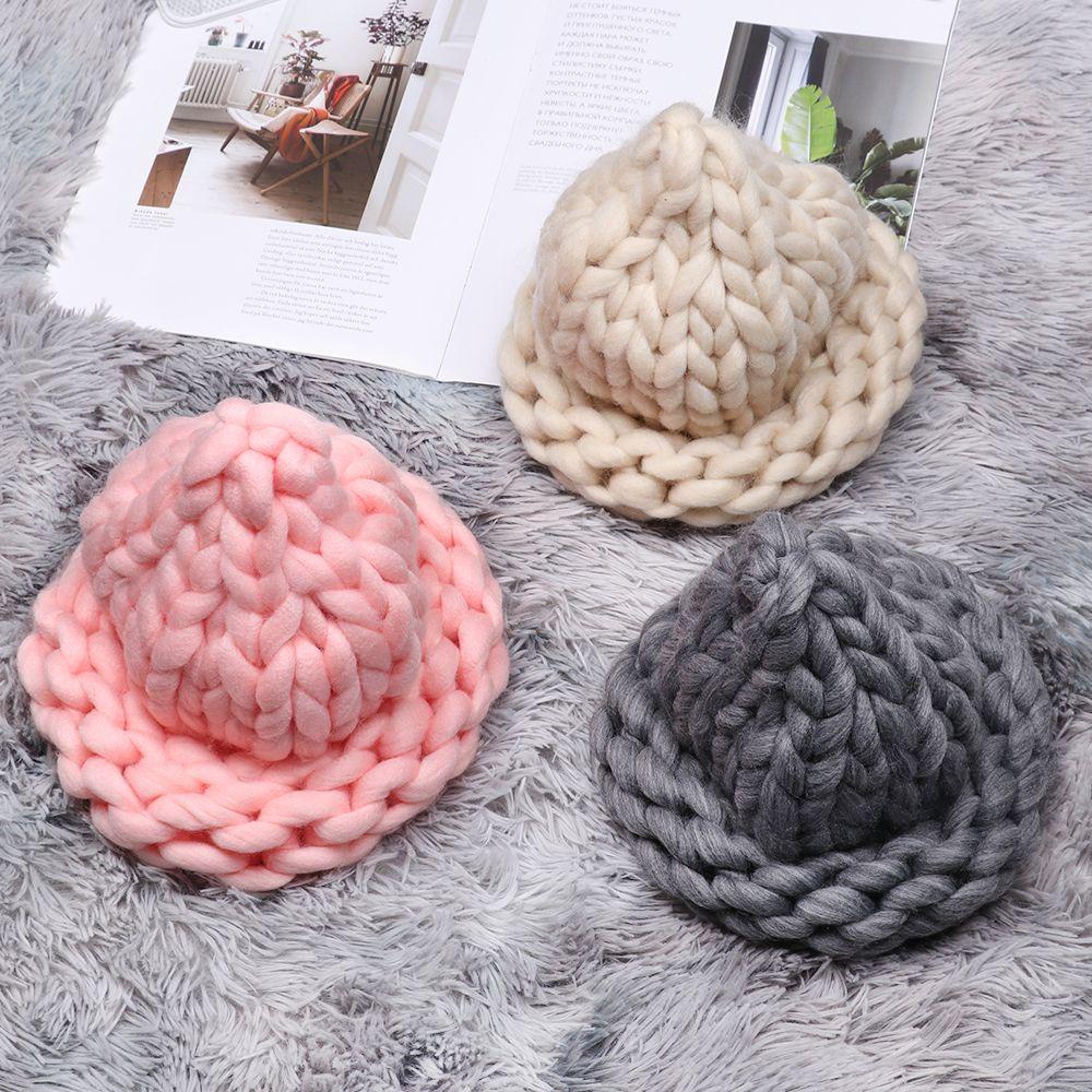 LAY Mũ Beanie Dệt Kim Vải Cotton Thời Trang Thu Đông Cho Nữ