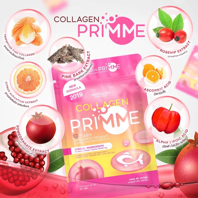 Viên uống collagen Primme Thái Lan