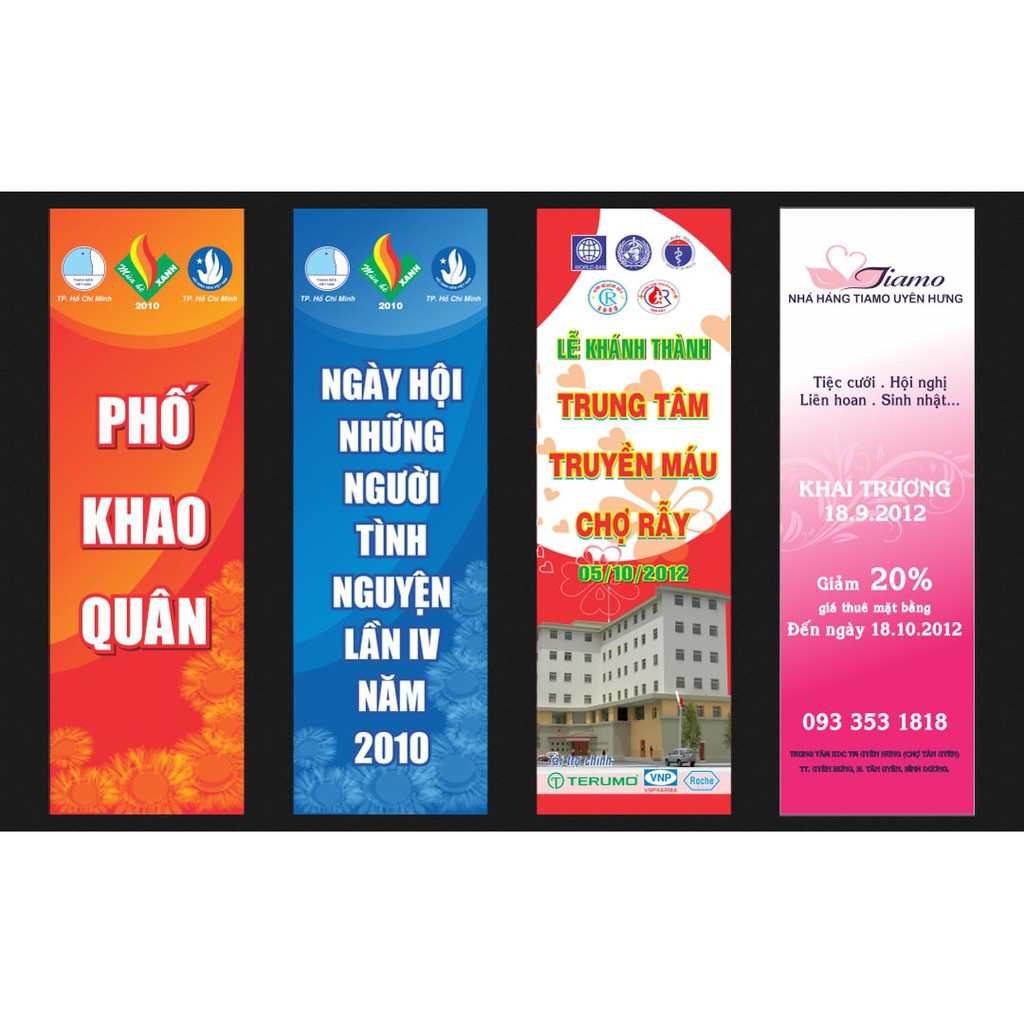 In băng rôn - In poster theo yêu cầu