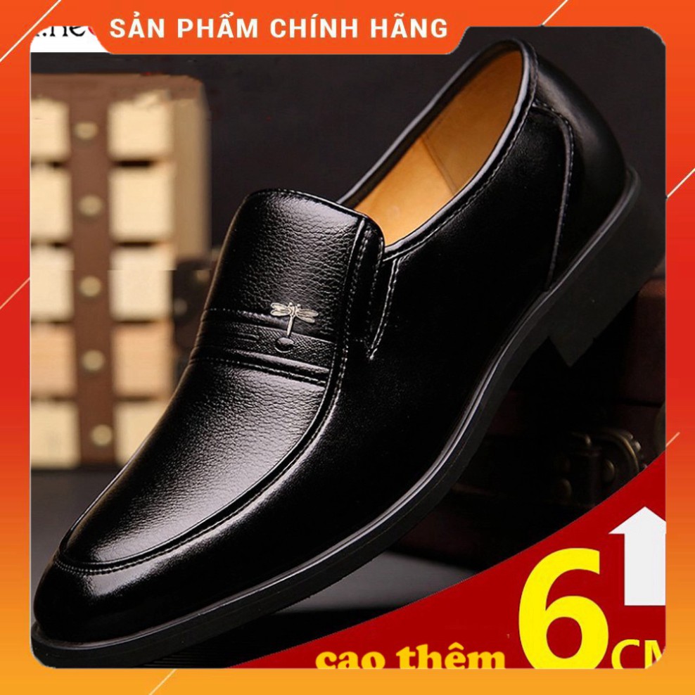 GIÀY DA NAM TRUNG NIÊN  💖 HT.NEO 💖 da bò xịn hàng đẹp tăng chiều cao thêm 6cm kết hợp quần áo siêu đẹp (dd21)