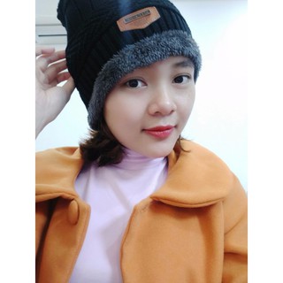 Mũ len kèm khăn cho cả nam và nữ