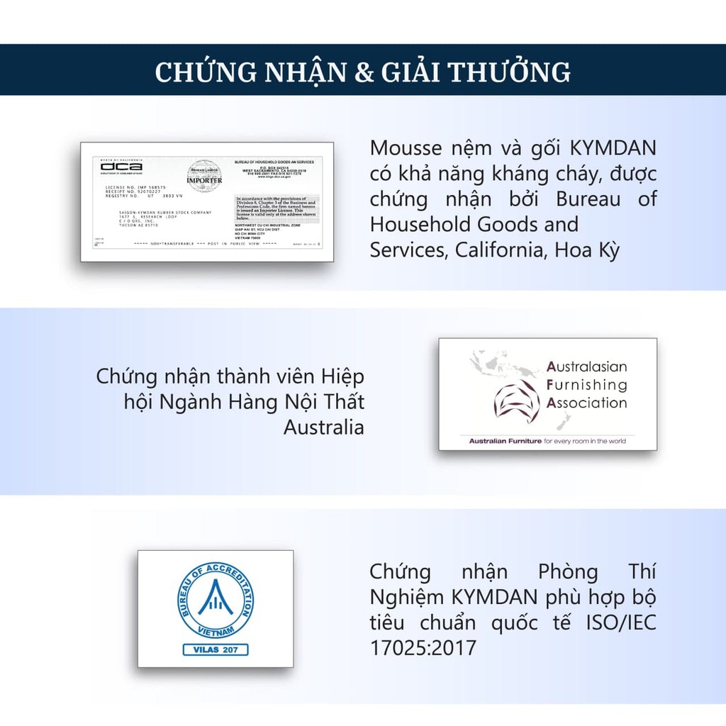 Nệm cao su thiên nhiên KYMDAN Mini