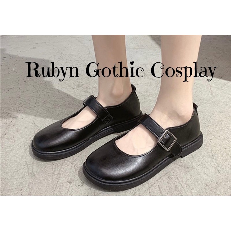 [Sẵn]  Giày Búp Bê Lolita Màu Trơn Đơn Giản Dễ Thương ( Size 35 - 40 )