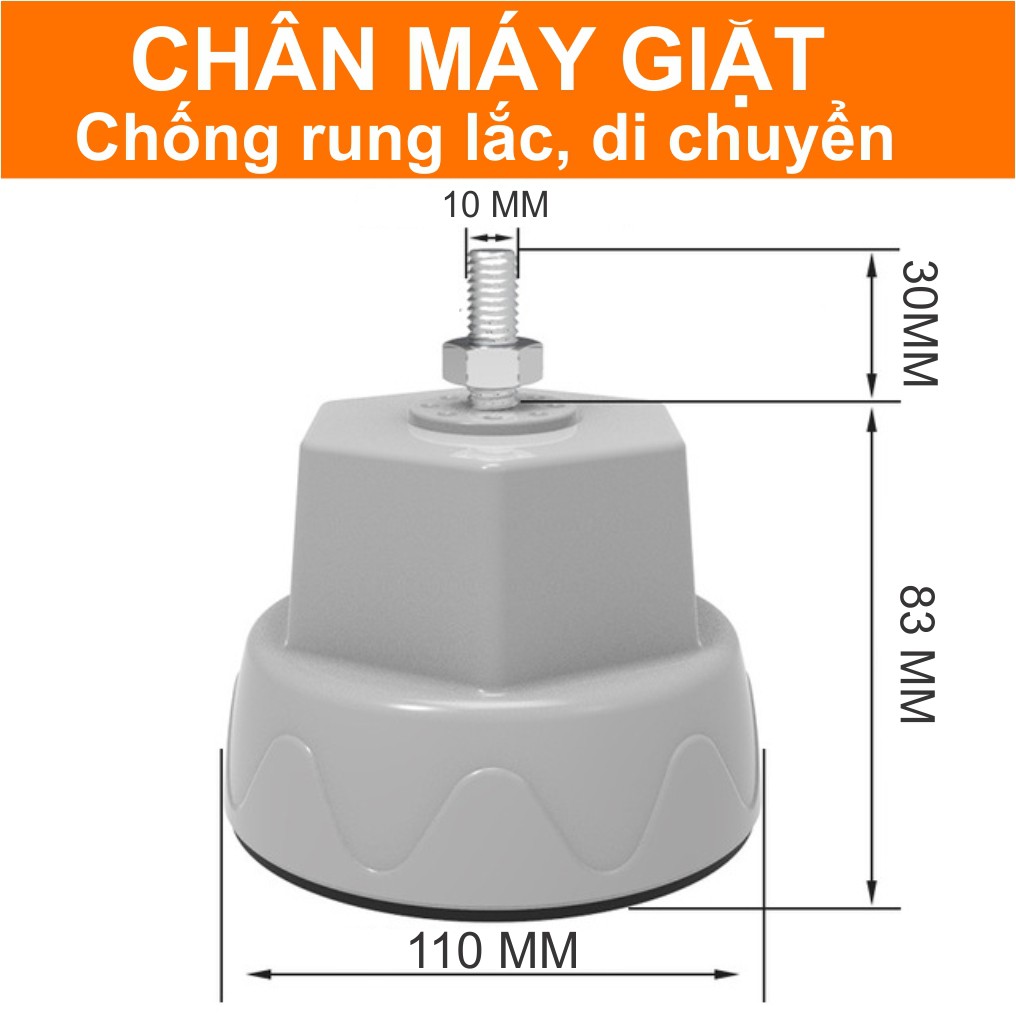 Bộ 4 chân máy giặt siêu trọng