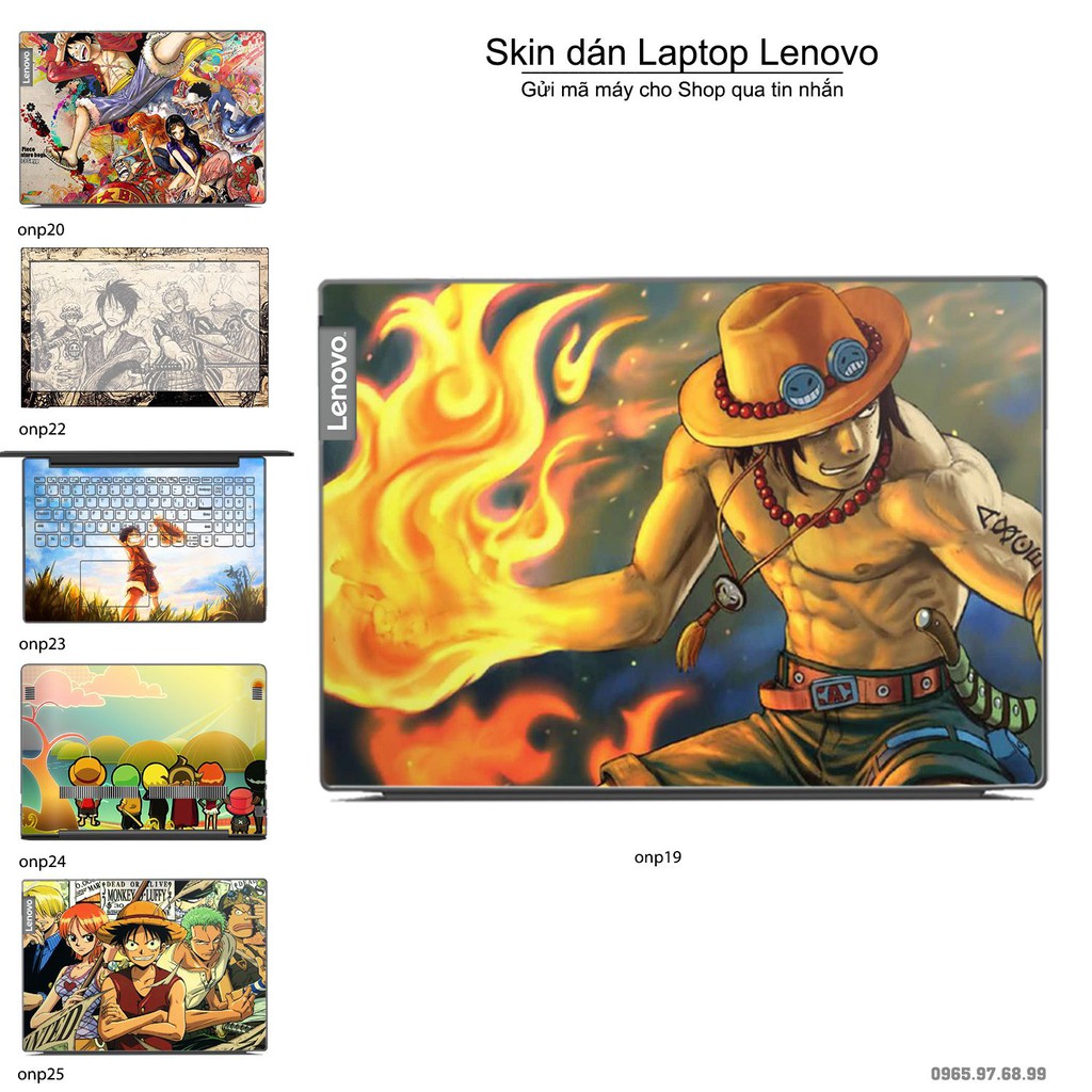 Skin dán Laptop Lenovo in hình One Piece _nhiều mẫu 21 (inbox mã máy cho Shop)