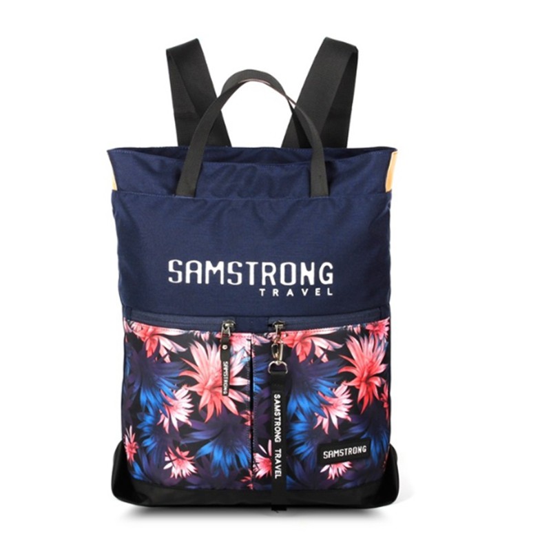 SAMSTRONG Sports Backpack National Tide Printing Portable Outdoor Travel Backpack Student Schoolbag